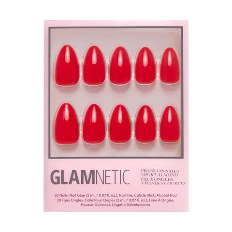 Fiery Red Press-On Nails