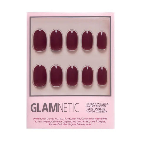 Berry Maroon Press-On Nails