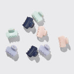 Recycled Plastic Mini Cloud Clips 8pc Set- Garden Bouquet